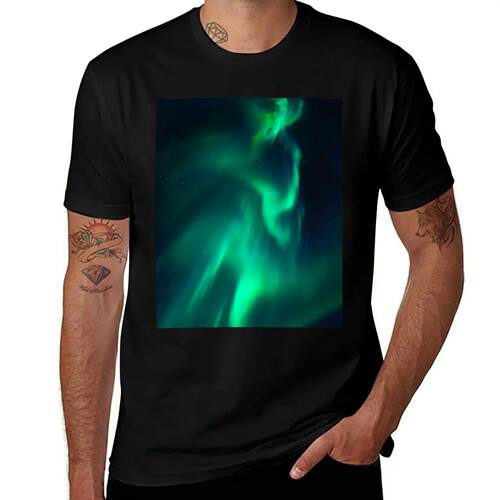 Northern Lights, Aurora Borealis, Night Sky, Green, Alaska T