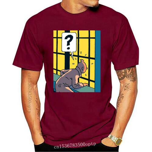 New Men s Tintin The Adventures Of Tintin T Shirts 100 Cotto