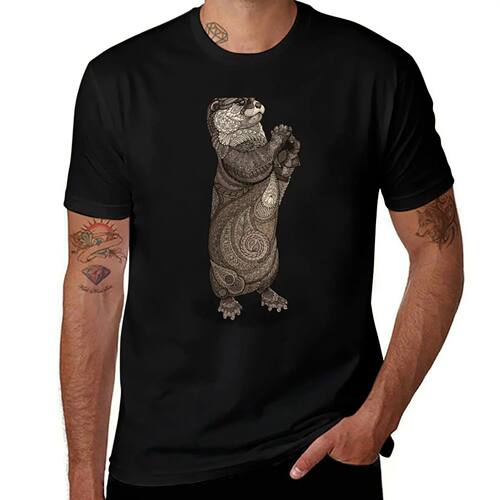 Infatuated Otter T-Shirt summer top anime t shirts new editi