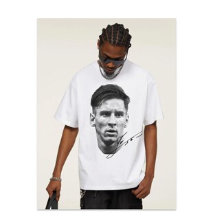 2025 Men's Short Sleeve Messi Messi American Football Head V