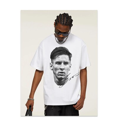 2025 Men's Short Sleeve Messi Messi American Football Head V
