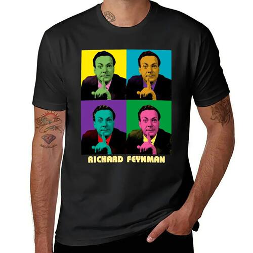 Richard Feynman Pop-art T-Shirt funnys tees graphics mens t