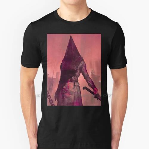 Silent Hill Pyramid Head Artwork Two 100% Cotton T Shirt Sil