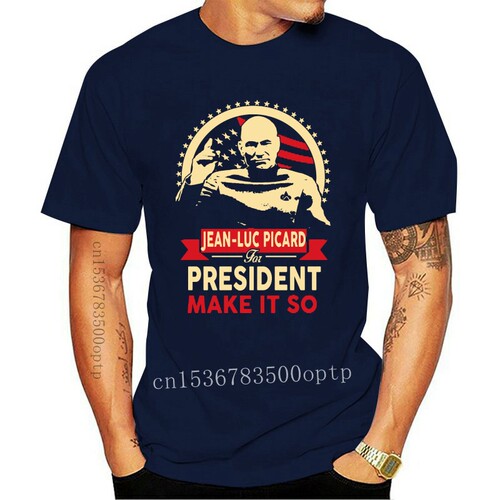 New JEAN LUC PICARD FOR PRESIDENT STAR SHIRTS