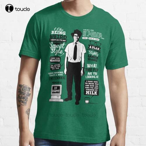 New Moss Quotes  T-Shirt Cotton Men Tee Shirt Oversized Tshi