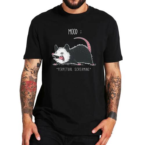 Dark Mood Possum Screaming T Shirt Funny Cute Animal Opossum