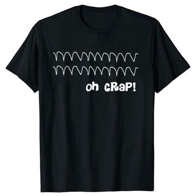 Funny Cardiac Rhythm Oh Crap Nurse T-Shirt Funny Birthday Gi