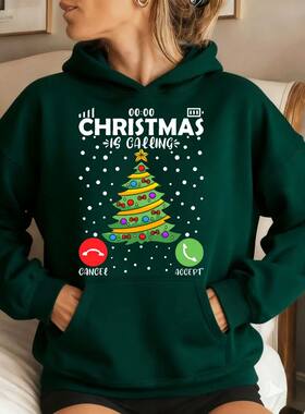 Christmas Is Calling Jumper Unisex Hoodies Women Men Tops Fu