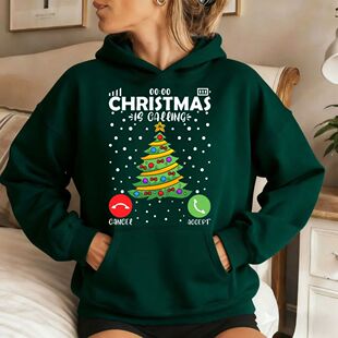 Christmas Is Calling Jumper Unisex Hoodies Women Men Tops Fu
