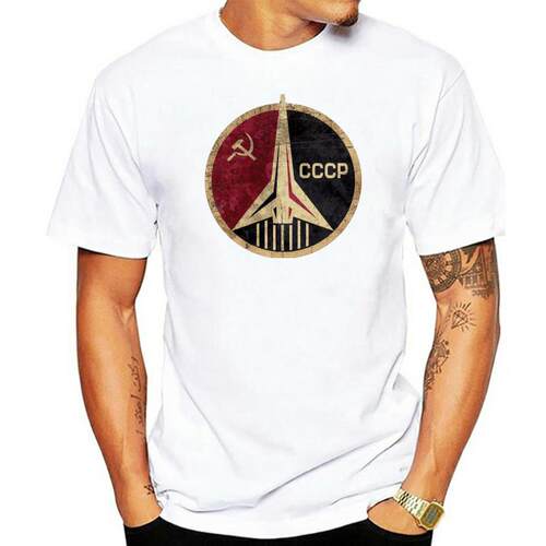 Russian Space Program T Shirt Cccp And Ussr Soviet Emblem Ro