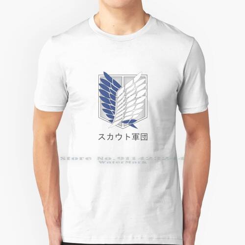 Shingeki No Kyojin Logo Snk 100% Cotton T Shirt Rivaille Liv