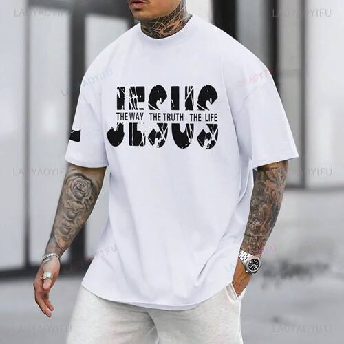 Christian Jesus Faith Shirts for Men God Religious Cross Bib