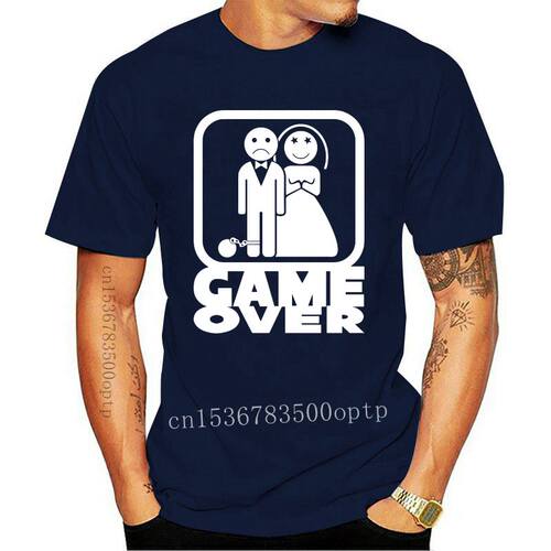 2018 Short Sleeve Cotton Man Clothing Game Over T-Shirt Funn