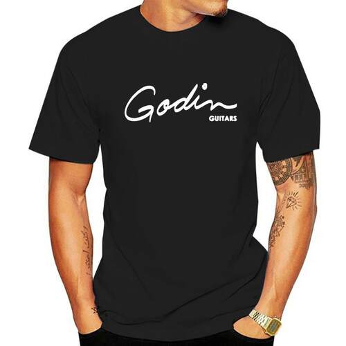 Godin – t-shirt à manches courtes, guitare, S-2XL