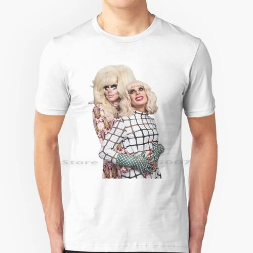 Trixya Titanic-Trixie And Katya 100% Cotton T Shirt Tee Shor