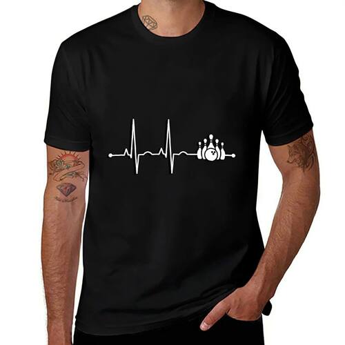 Bowling Heartbeat T-Shirt for a boy Clothing summer tops com