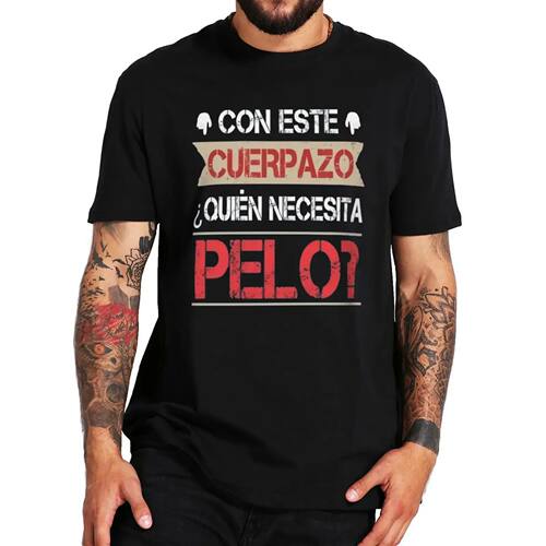 This Great Body Who Needs Hair Funny Men's T Shirt With Span