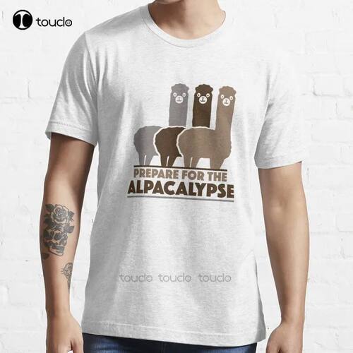 New Prepare For The Alpacalypse T-Shirt Cotton Men Tee Shirt