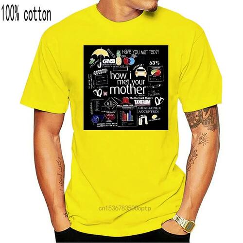 Men T Shirt How I Met Your Mother Mashup Funny t-shirt Novel