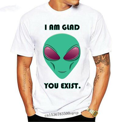 New Alien Valentine T-shirt Men Funny T Shirt Glad Exist Tsh