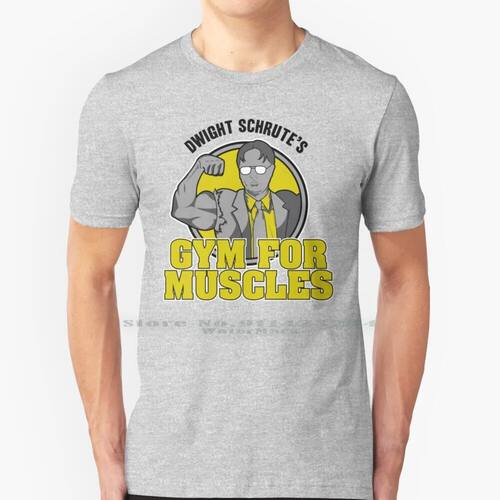 Dwight Schrute's Gym For Muscles 100% Cotton T Shirt The Off