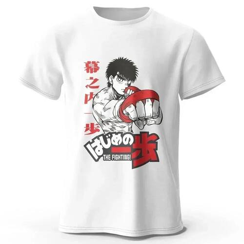 Japanese Street Men Anime Hajime No Ippo Fanart Printed T-Sh