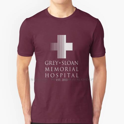 Grey Sloan Memorial Plaque 100% Cotton T Shirt Greys Anatomy