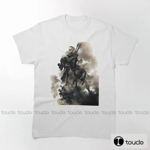 New Nier Automata Fashion Men Printed T Shirts Biker T-Shirt