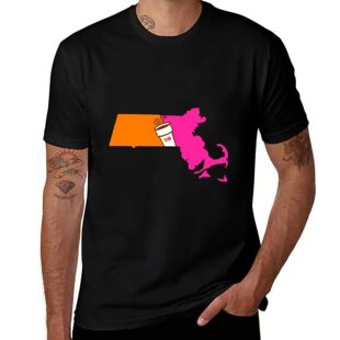 Massachusetts Coffee T-Shirt summer top Personalized t-shirt