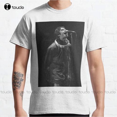 New Liam Gallagher Print Classic T-Shirt Cotton Tee Shirt Me