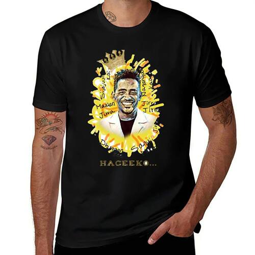 HACEEKO T-Shirt quick-drying oversized graphic tee sports fa