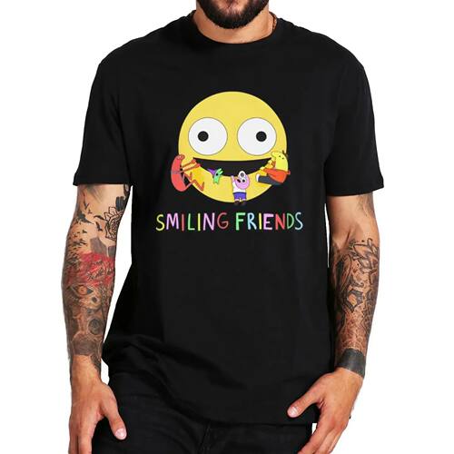 Smiling Friends Logo Classic T Shirt 2022 New Adult Swim Ani