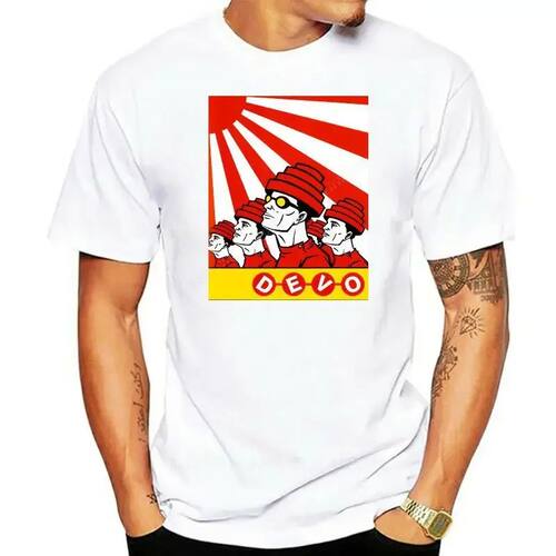 New arrived tshirt New Devo Band Logo Rock Legend Men's Blac
