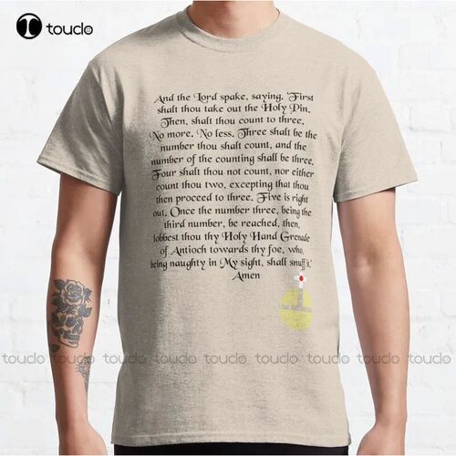 New The Holy Hand Grenade Of Antioch Classic T-Shirt Cotton
