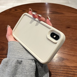 適用蘋果iPhoneX手機(jī)殼xsmax大孔鏡頭xr防塵網(wǎng)孔xmas硅膠15pro軟殼14pm厚邊13防摔xmax簡約ix男12女11套ipx10