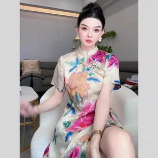 中長(zhǎng)款 RIERA新中式 套裝 旗袍上衣短褲 國(guó)風(fēng)禪意時(shí)尚 兩件套女2025夏