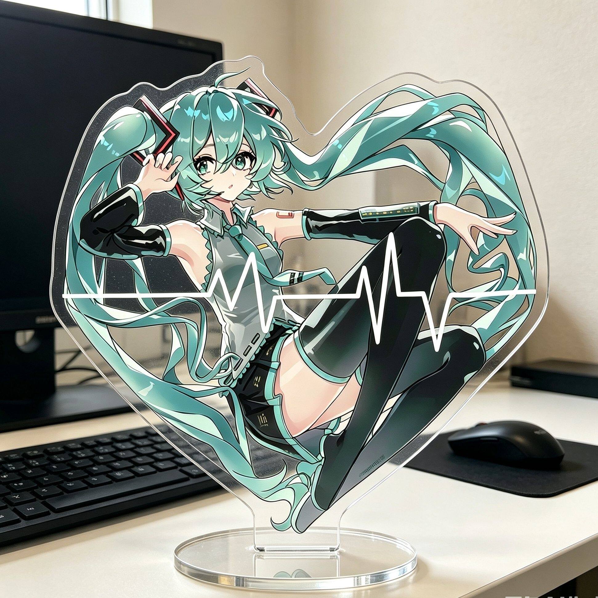 心跳爱心初音未来立牌