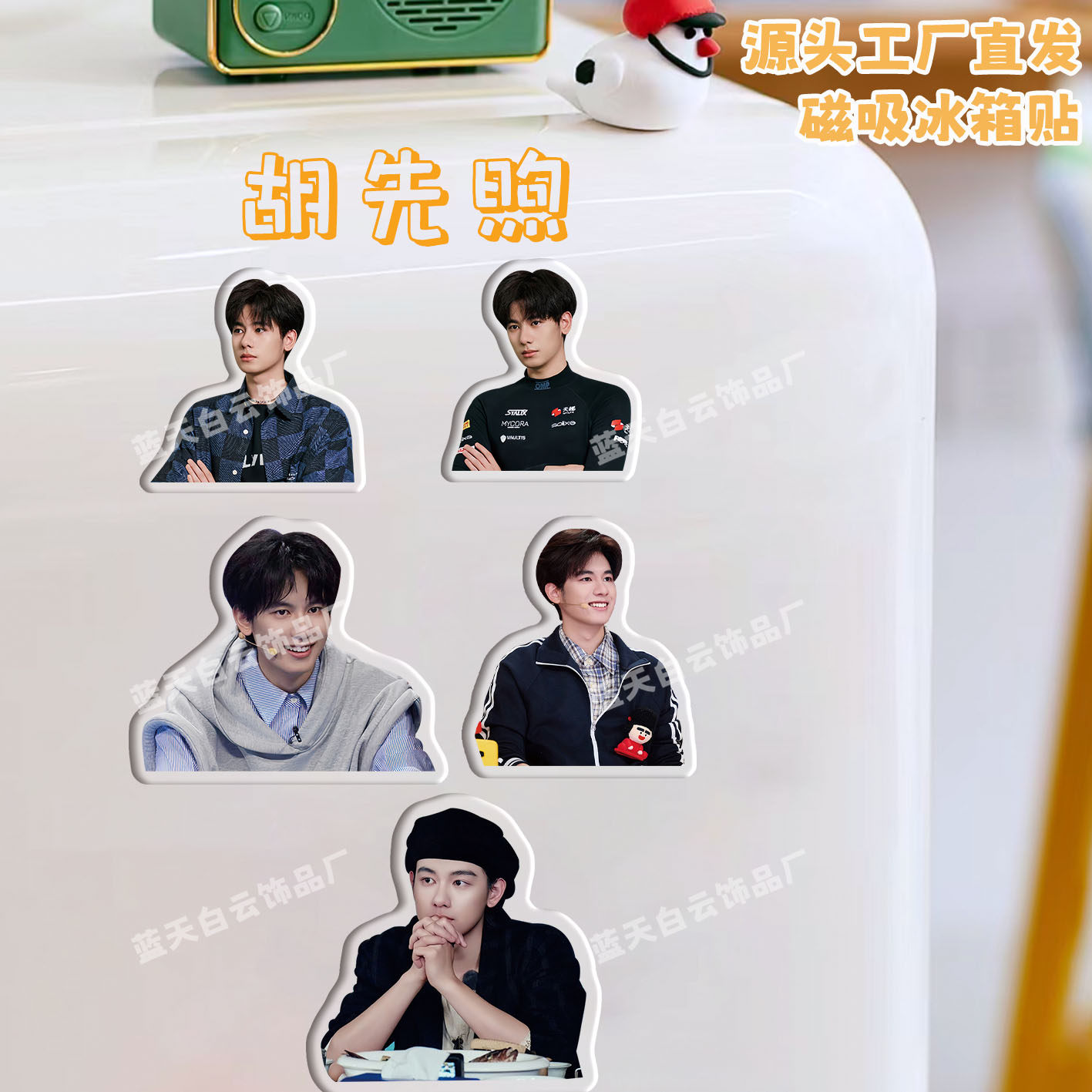 胡先煦冰箱贴磁吸亚克力个性