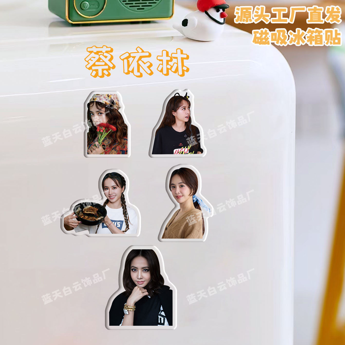 蔡依林冰箱贴磁吸亚克力个性