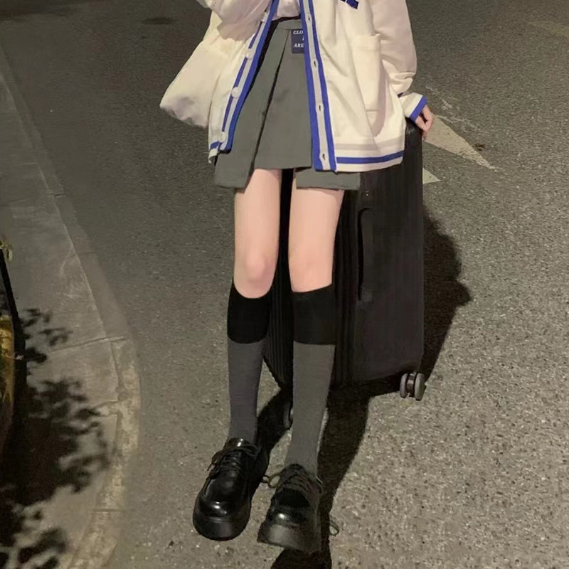 2双装 期待中的秋天~显瘦的拼接小腿