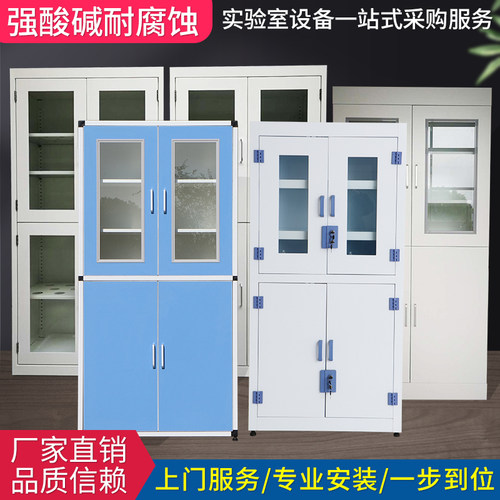 实验室专用药品柜器皿柜pp试剂柜药品柜试验台样品柜文件柜储物柜