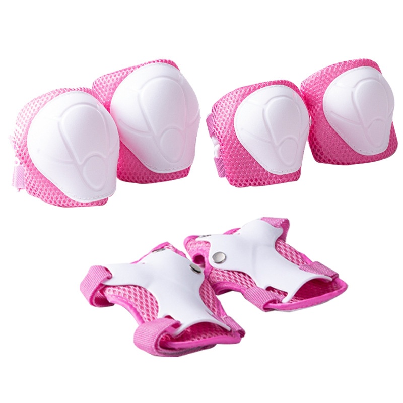 儿童护具6件套护膝护肘护掌 平衡车 溜冰鞋 轮滑滑板护具套装厂家