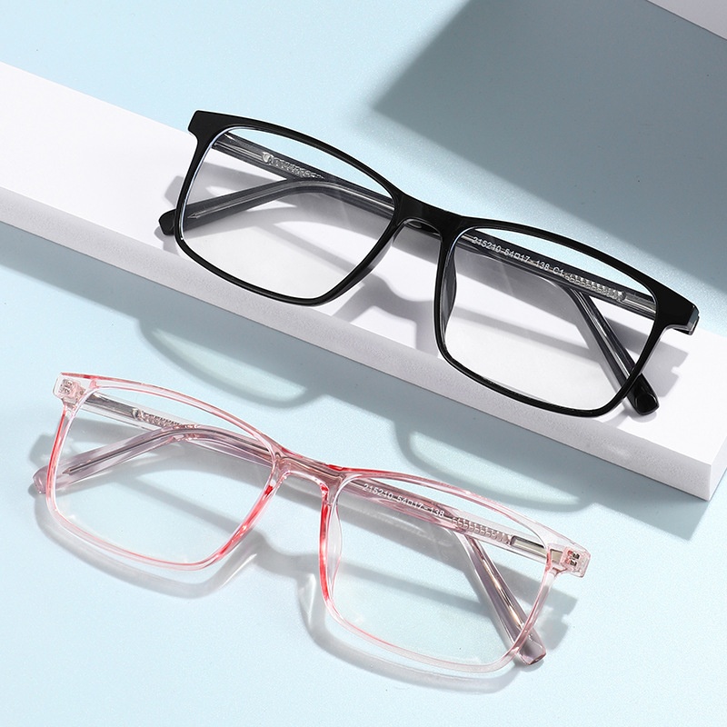 新款方形平光镜TR韩版时尚框架眼镜丙酸插针近视眼镜现货215210