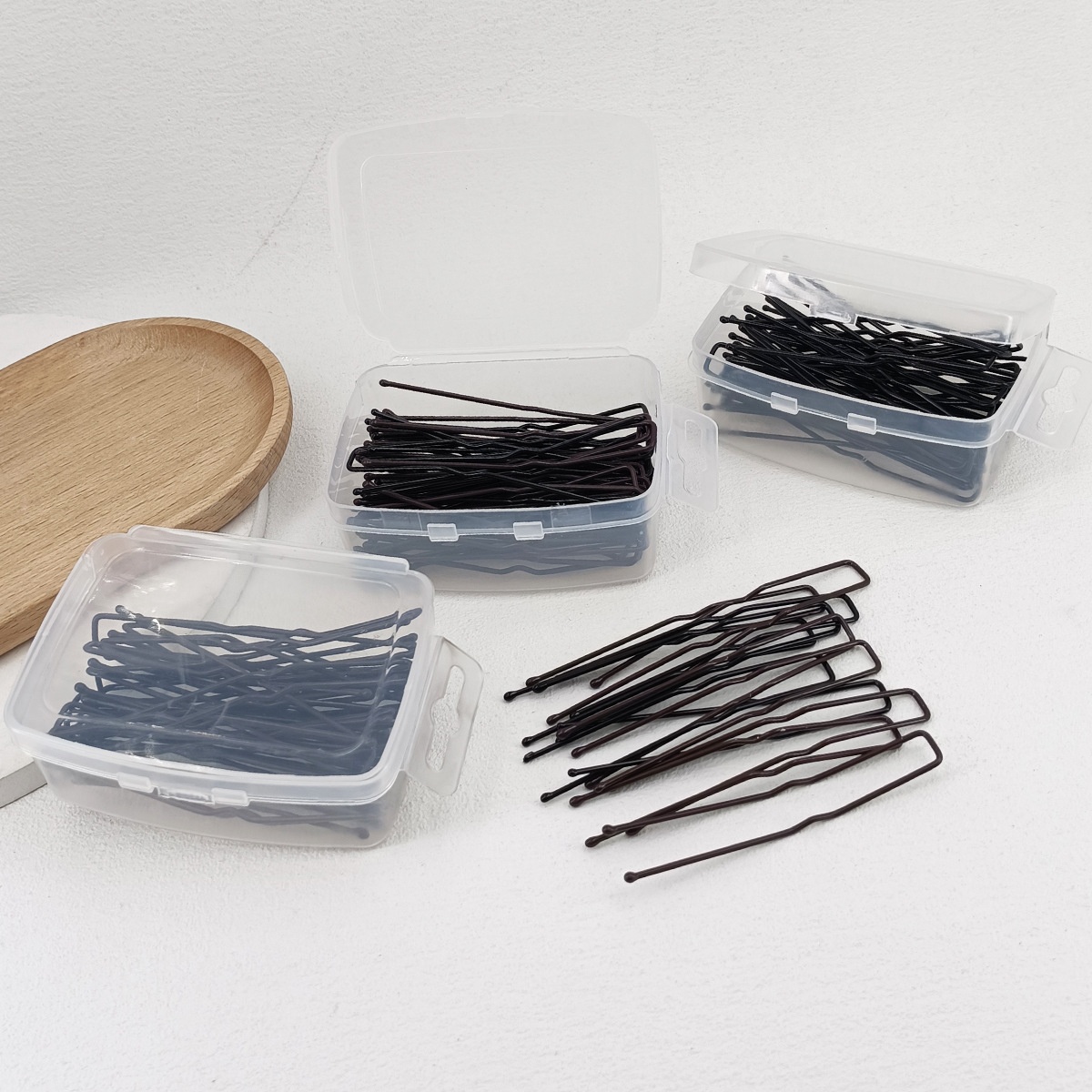 36根盒装1.4*78mm新娘盘发夹影楼插针固定卡子发夹拱形点头U型夹