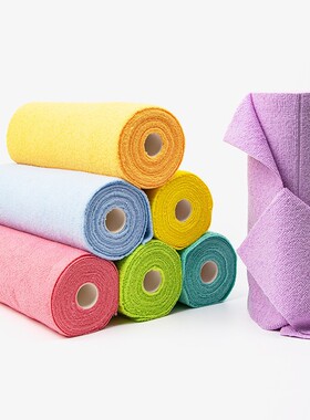 1 Roll(20pcs) 25x25CM Disposable Dish Rag Microfiber Towel