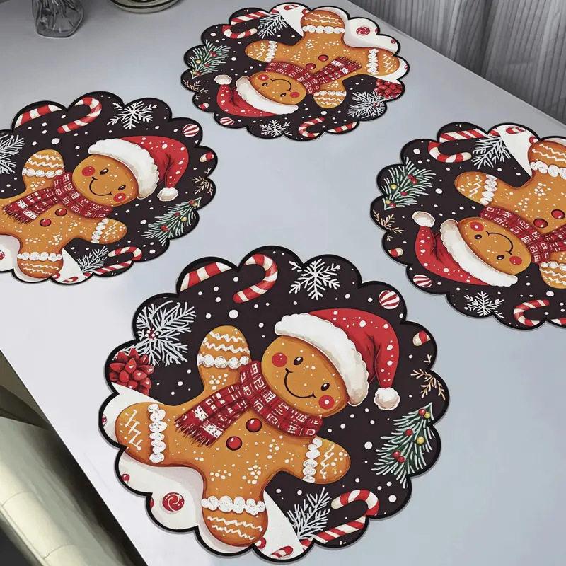 Christmas gingerbread man diatomaceous earth drain pad