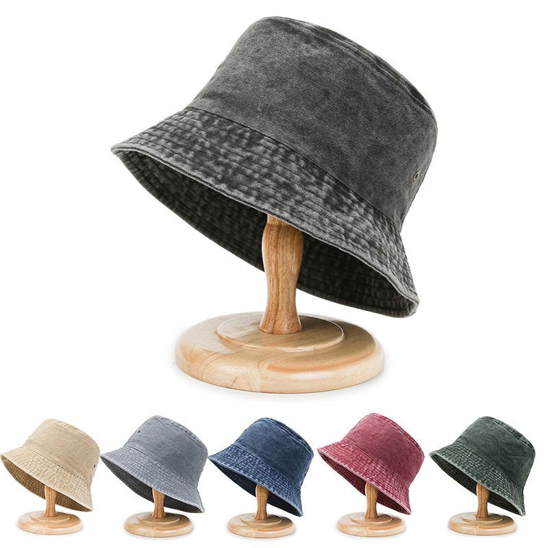 New Styles Retro Fashion Seasons Washed Denim Basin Hat