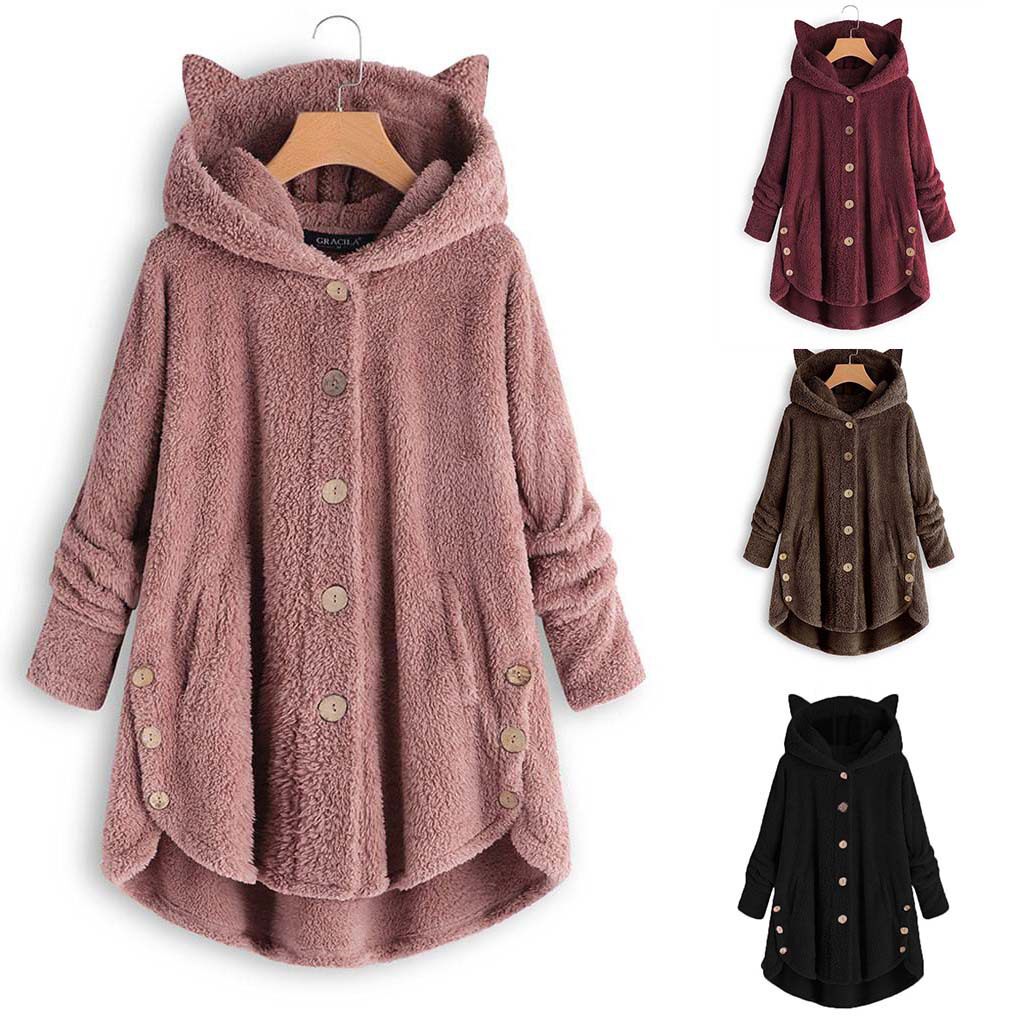 Autumn Winter Coat Woman Warm Plush top jacket for women