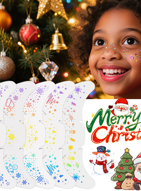 Wearable waterproof sweat-resistant Christmas tattoo sticker