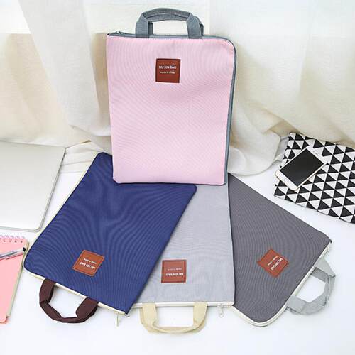 Large Canvas A File Folder Document Bag Business Briefcase